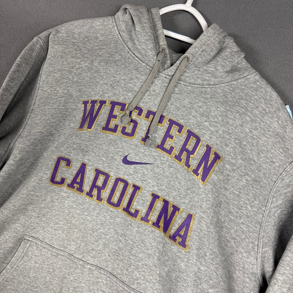 Nike Hoodie Mens XXL Gray Western Carolina University Club Fleece Sweatshirt